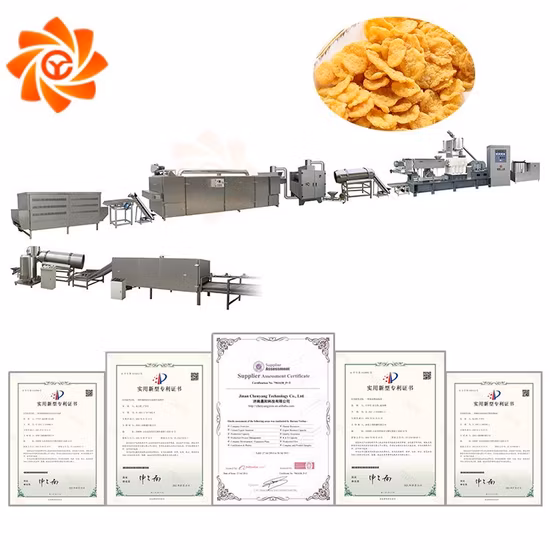 コーンフレーク朝食シリアルパフコーンスティックカールチップコア充填スナックパン粉パン粉栄養お粥食品機器加工生産ライン